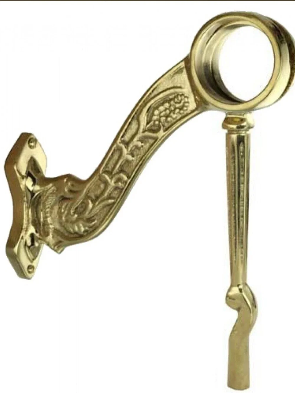 Antique Brass Victorian Bar Rail